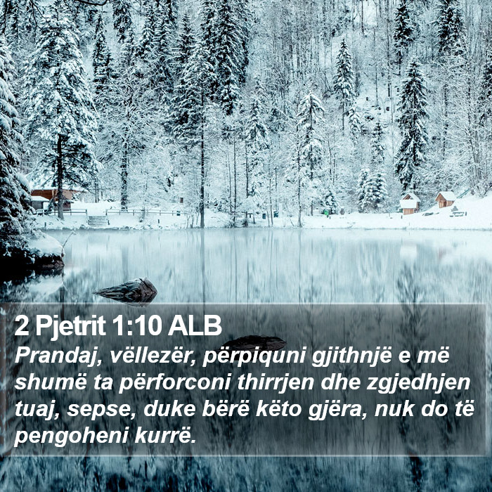 2 Pjetrit 1:10 ALB Bible Study