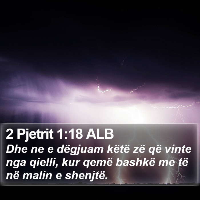 2 Pjetrit 1:18 ALB Bible Study