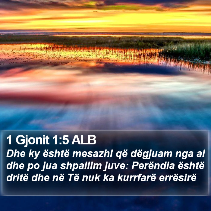 1 Gjonit 1:5 ALB Bible Study