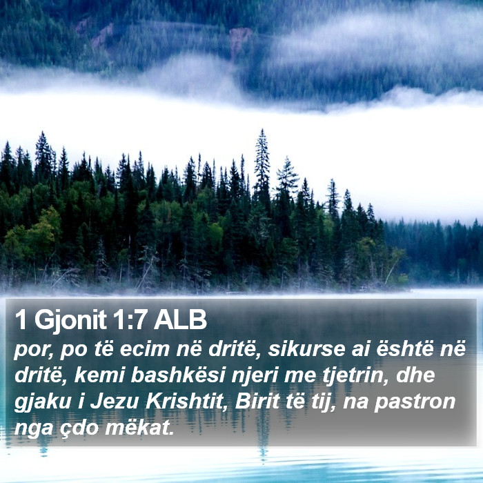 1 Gjonit 1:7 ALB Bible Study