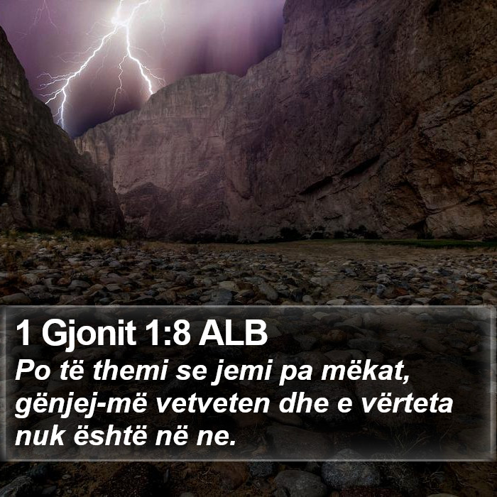 1 Gjonit 1:8 ALB Bible Study