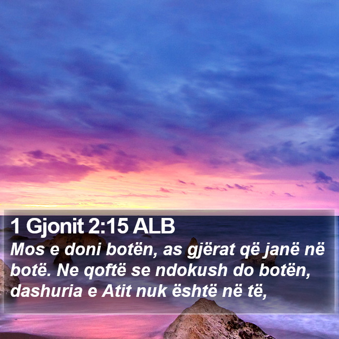 1 Gjonit 2:15 ALB Bible Study