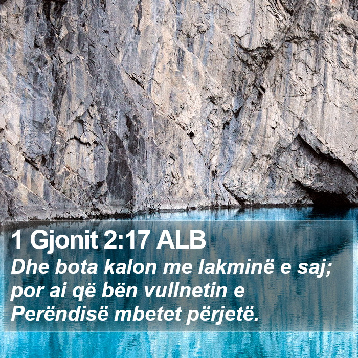 1 Gjonit 2:17 ALB Bible Study