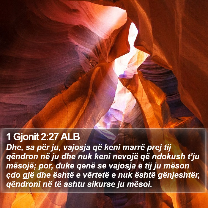 1 Gjonit 2:27 ALB Bible Study