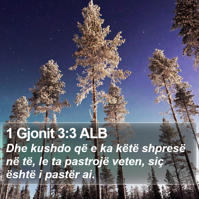 1 Gjonit 3:3 ALB Bible Study