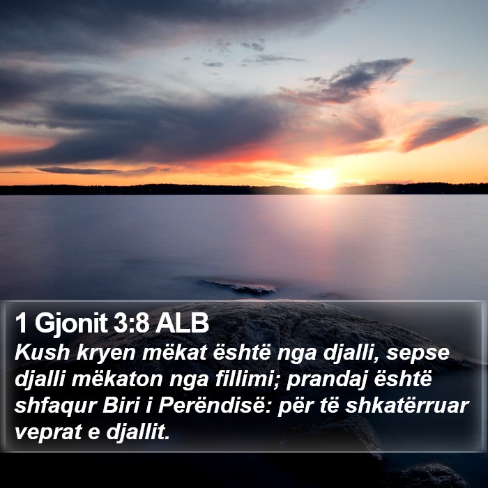 1 Gjonit 3:8 ALB Bible Study