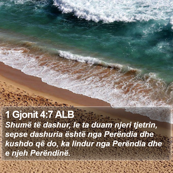 1 Gjonit 4:7 ALB Bible Study