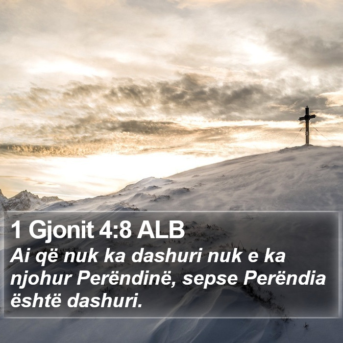 1 Gjonit 4:8 ALB Bible Study