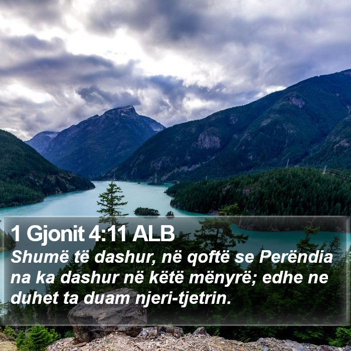 1 Gjonit 4:11 ALB Bible Study