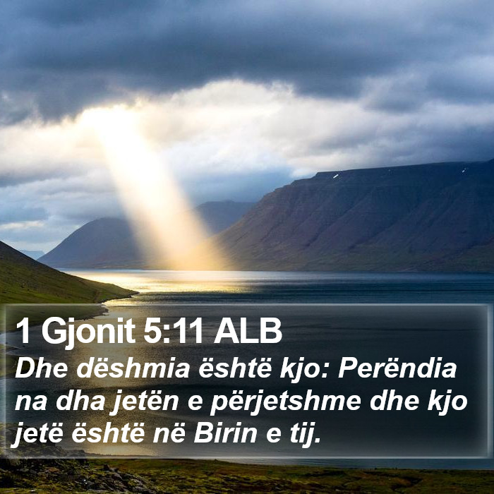 1 Gjonit 5:11 ALB Bible Study