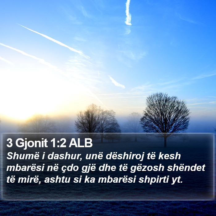 3 Gjonit 1:2 ALB Bible Study