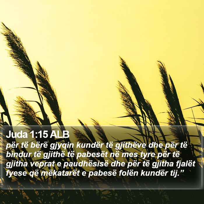 Juda 1:15 ALB Bible Study