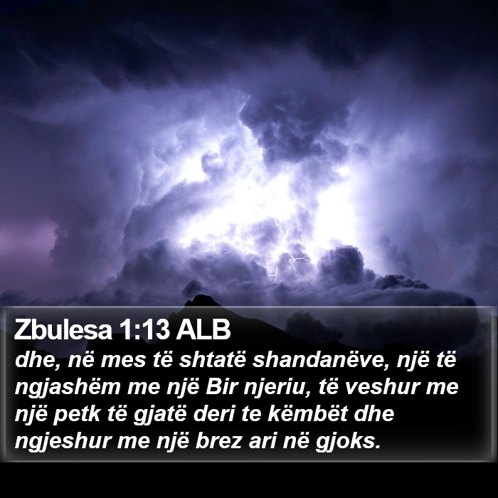 Zbulesa 1:13 ALB Bible Study