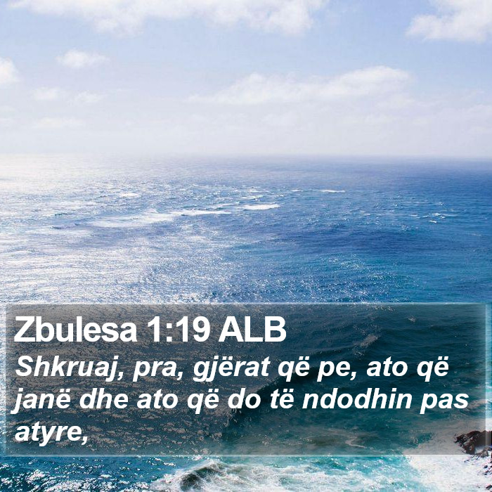 Zbulesa 1:19 ALB Bible Study