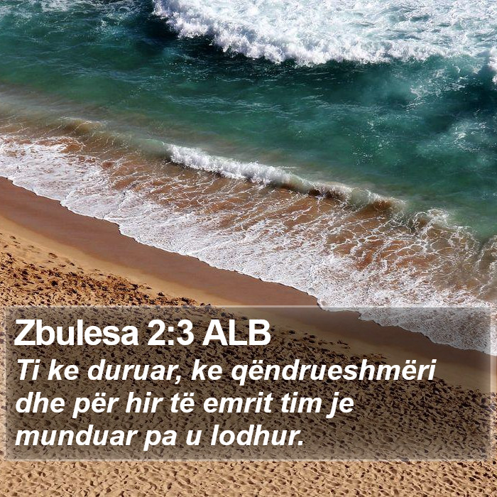 Zbulesa 2:3 ALB Bible Study