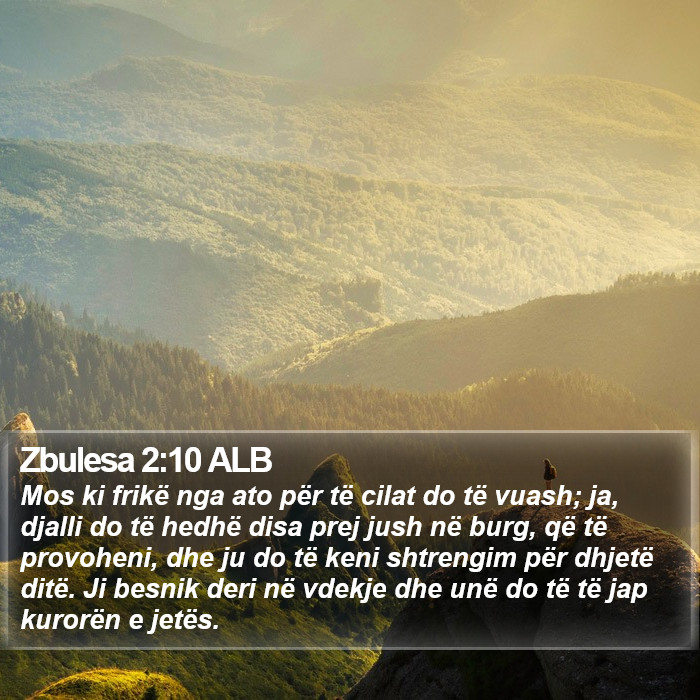 Zbulesa 2:10 ALB Bible Study