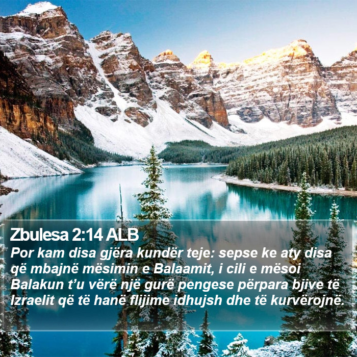 Zbulesa 2:14 ALB Bible Study