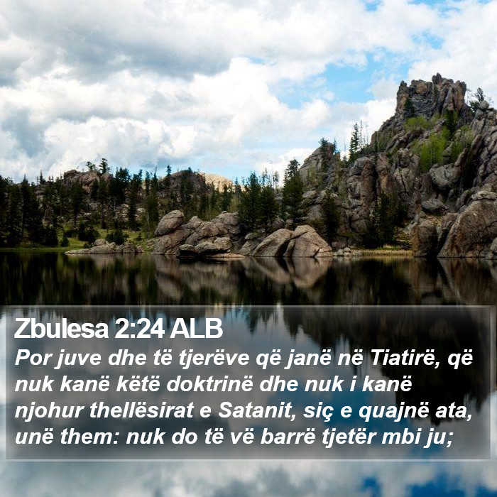 Zbulesa 2:24 ALB Bible Study