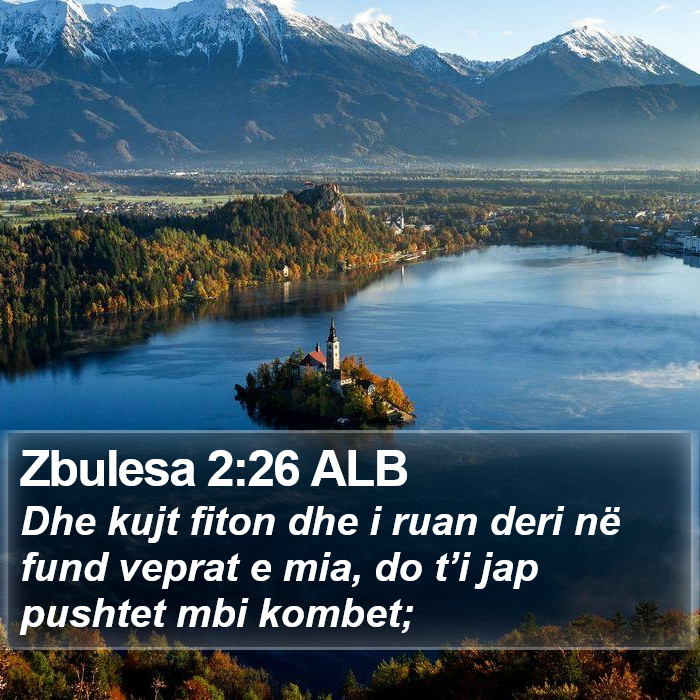 Zbulesa 2:26 ALB Bible Study