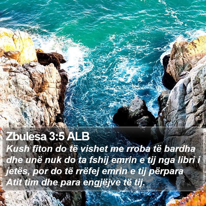 Zbulesa 3:5 ALB Bible Study