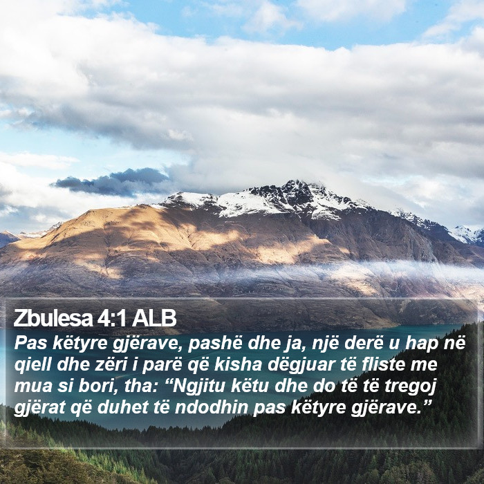 Zbulesa 4:1 ALB Bible Study