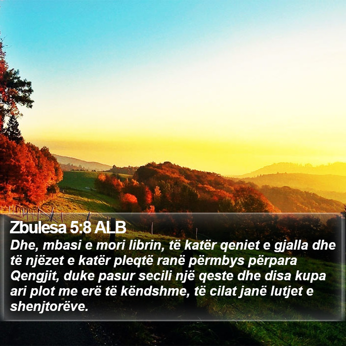 Zbulesa 5:8 ALB Bible Study