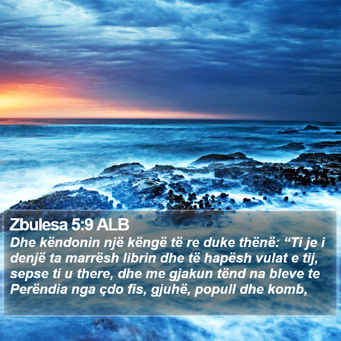 Zbulesa 5:9 ALB Bible Study
