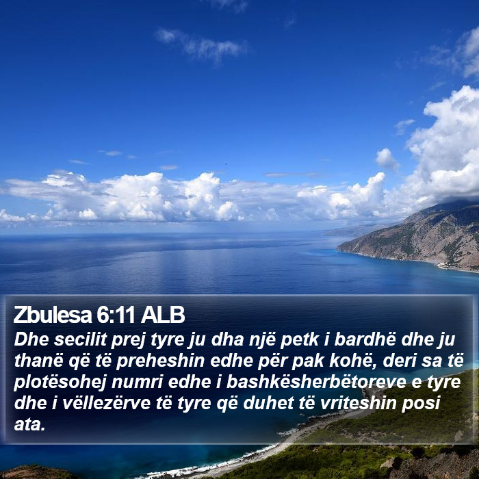 Zbulesa 6:11 ALB Bible Study