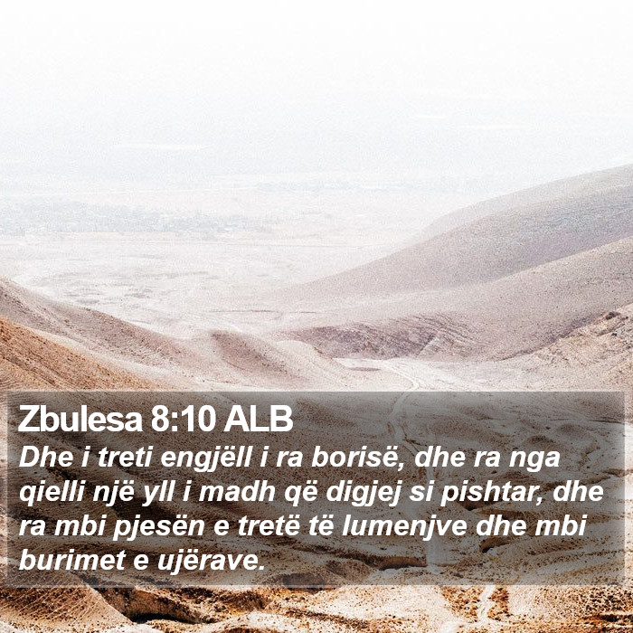 Zbulesa 8:10 ALB Bible Study