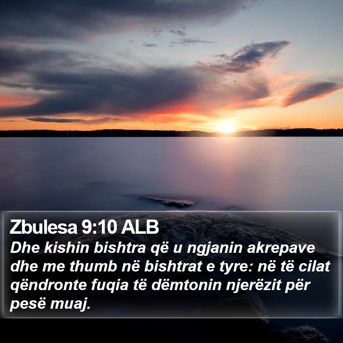 Zbulesa 9:10 ALB Bible Study