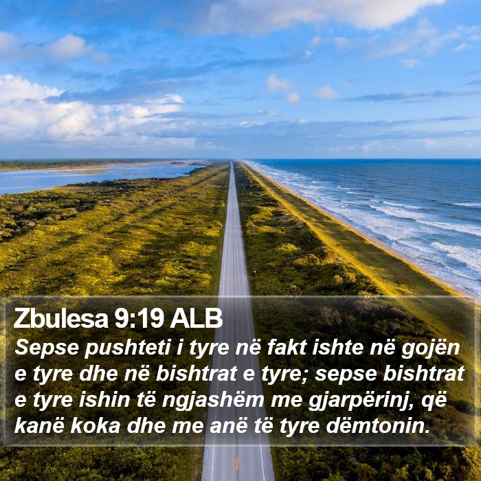 Zbulesa 9:19 ALB Bible Study