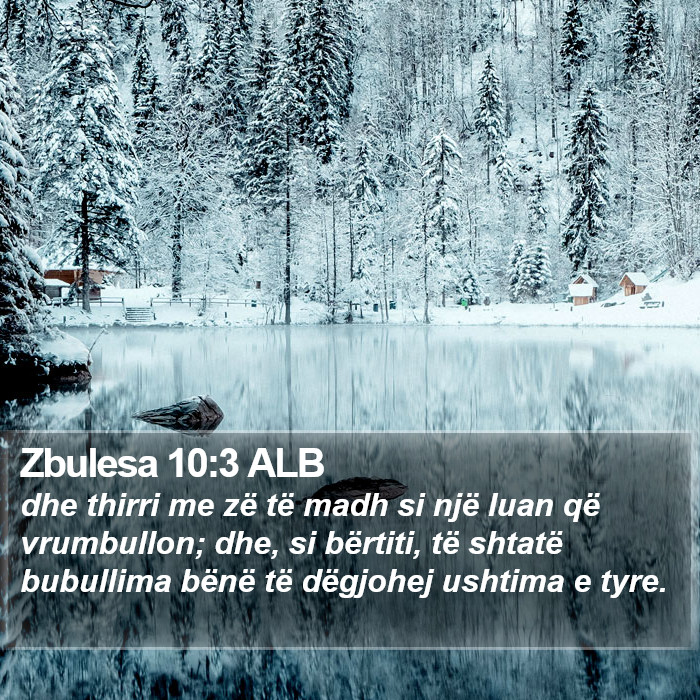 Zbulesa 10:3 ALB Bible Study