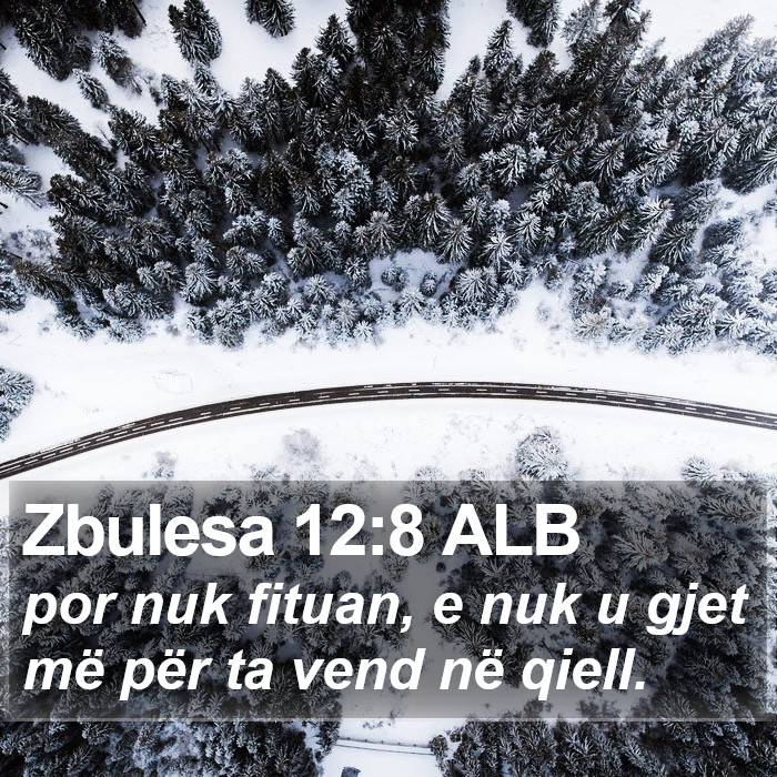 Zbulesa 12:8 ALB Bible Study