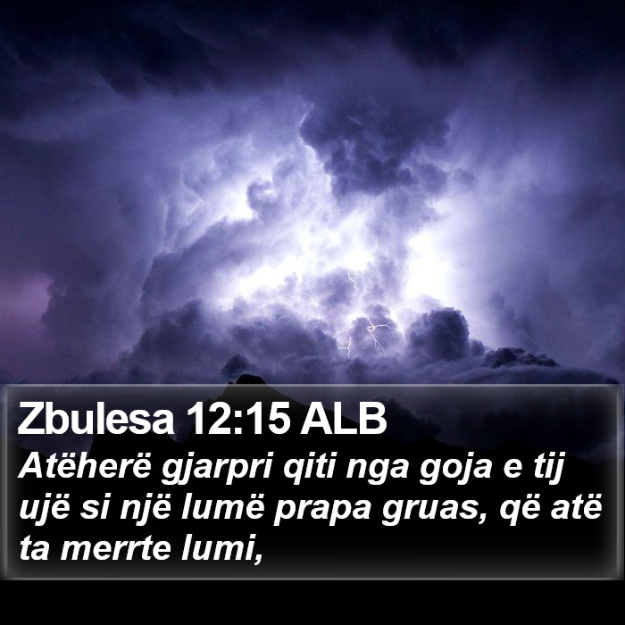Zbulesa 12:15 ALB Bible Study