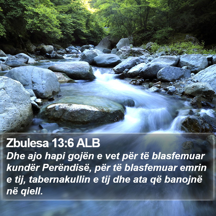 Zbulesa 13:6 ALB Bible Study