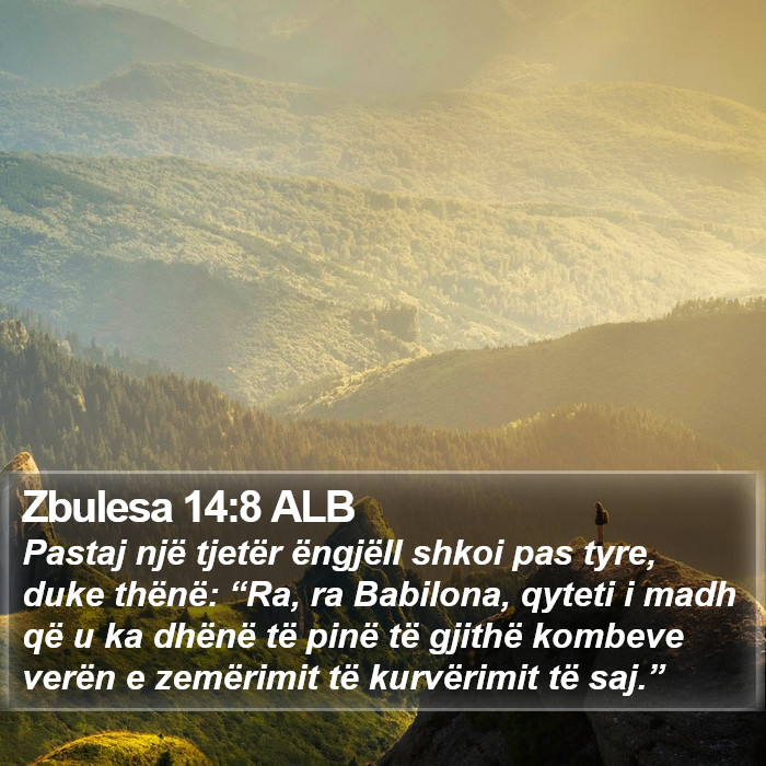 Zbulesa 14:8 ALB Bible Study