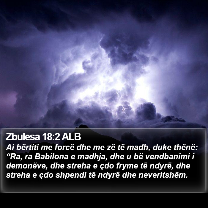 Zbulesa 18:2 ALB Bible Study