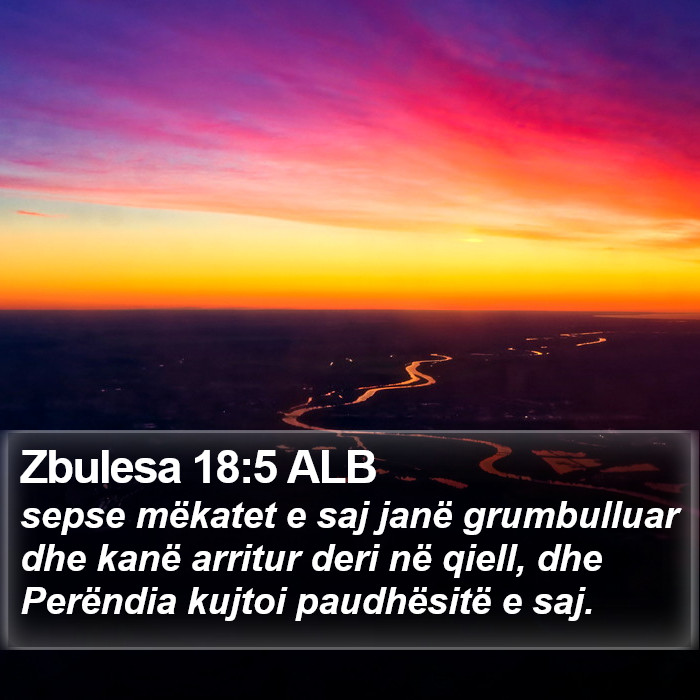 Zbulesa 18:5 ALB Bible Study