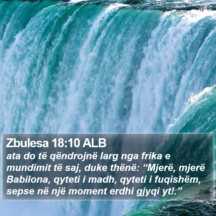 Zbulesa 18:10 ALB Bible Study