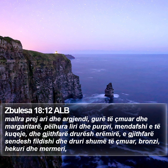 Zbulesa 18:12 ALB Bible Study