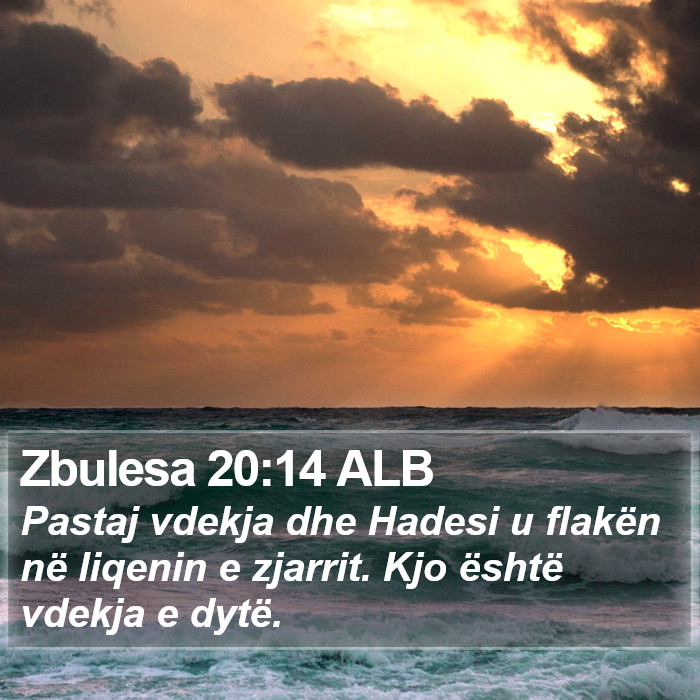 Zbulesa 20:14 ALB Bible Study