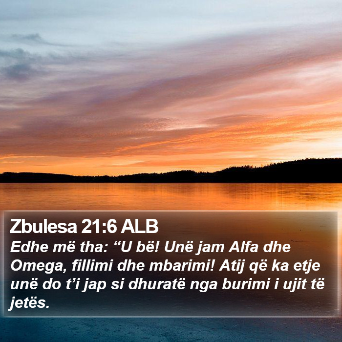 Zbulesa 21:6 ALB Bible Study